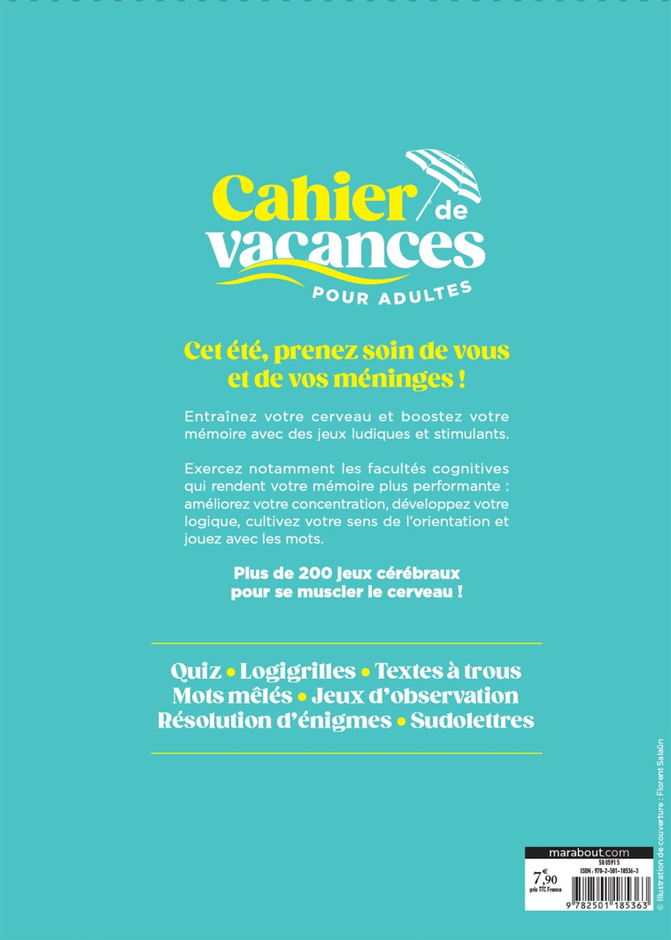 Cahier de vacances - Mémoire Booster -   - MARABOUT