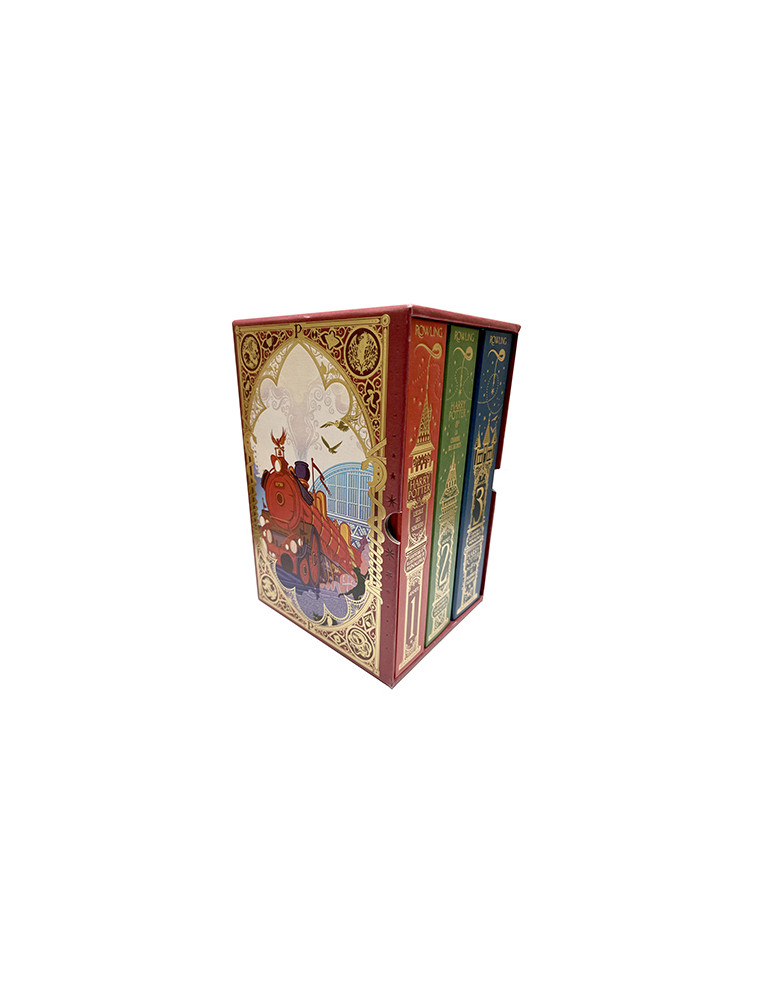 Coffret Harry Potter MinaLima (livres 1 à 3) - J.K. ROWLING - GALLIMARD JEUNE