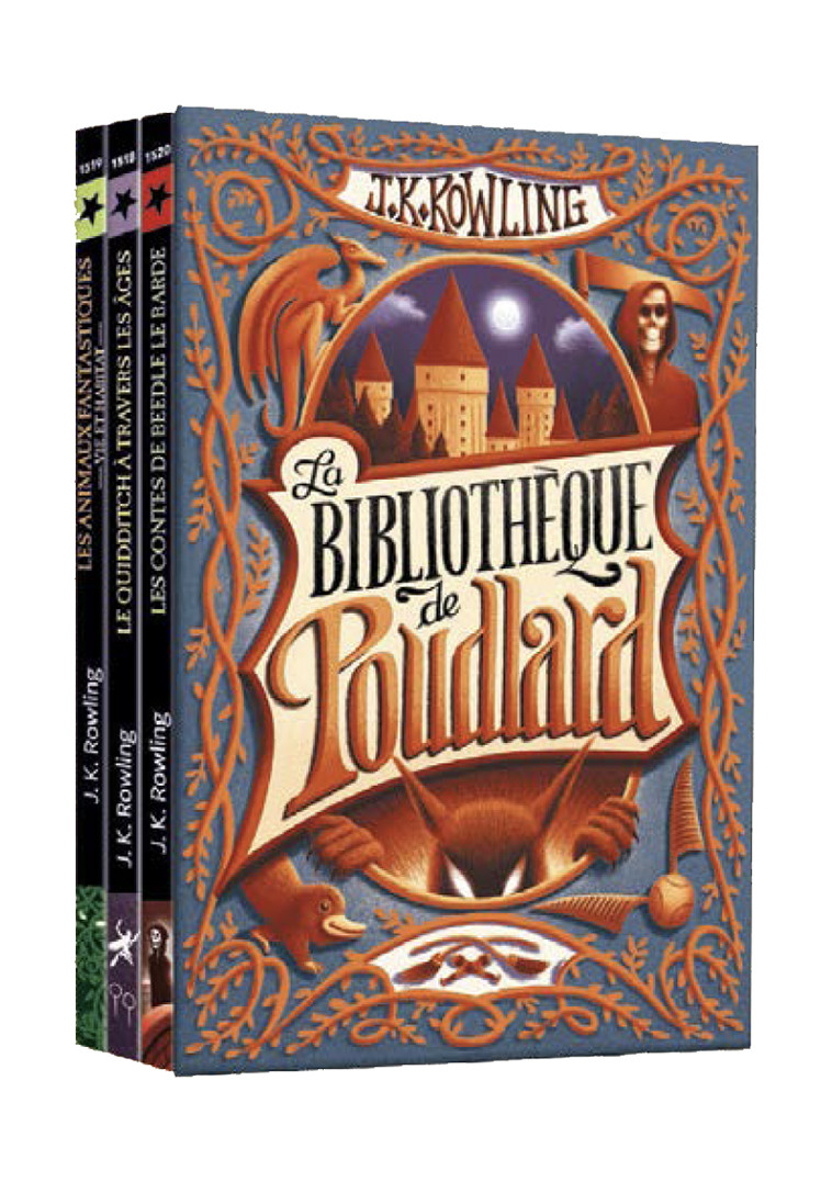 La bibliothèque de Poudlard - J.K. ROWLING, Jean-François Ménard - GALLIMARD JEUNE