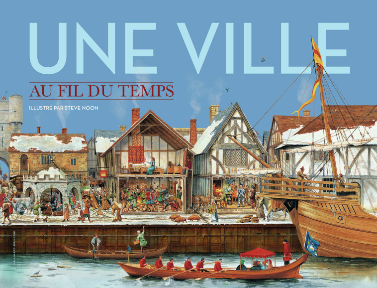 Une ville au fil du temps -  Collectif, Anne Millard, Steve Noon, Béatrice Vierne - GALLIMARD JEUNE