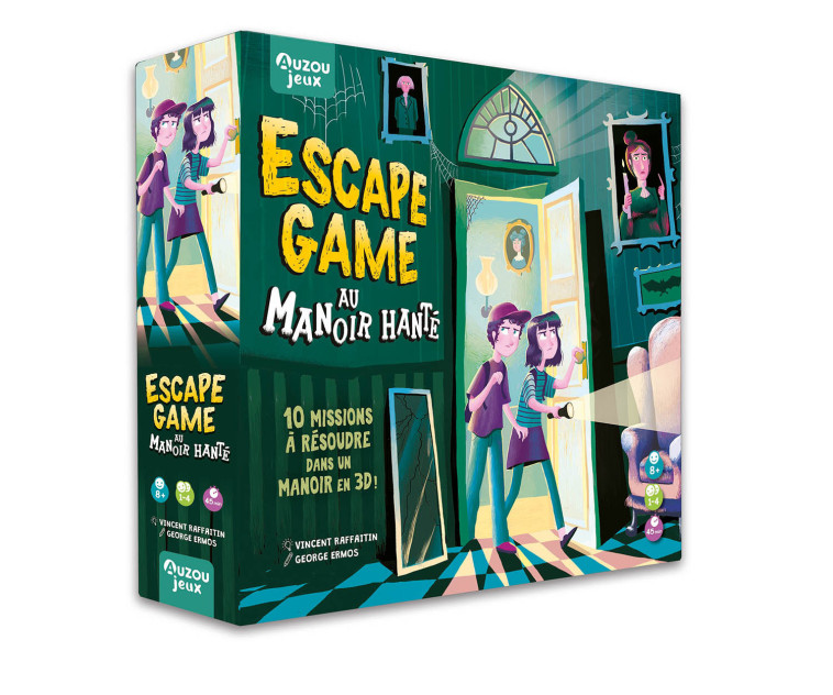 ESCAPE GAME AU MANOIR HANTÉ - Vincent Raffaitin, George Ermos - AUZOU