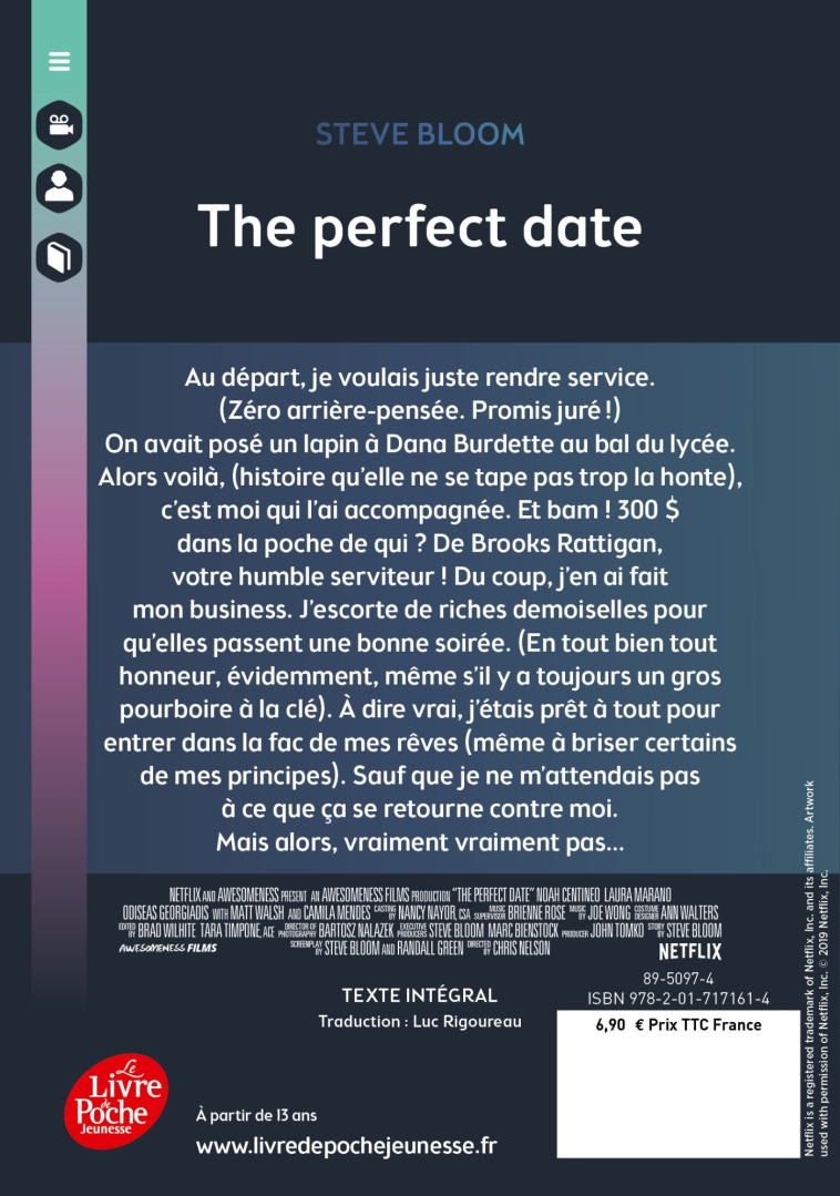 The Perfect Date - Steve Bloom, Luc Rigoureau - POCHE JEUNESSE