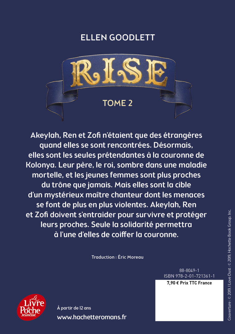 Rise - Éric Moreau, Ellen Goodlett - POCHE JEUNESSE