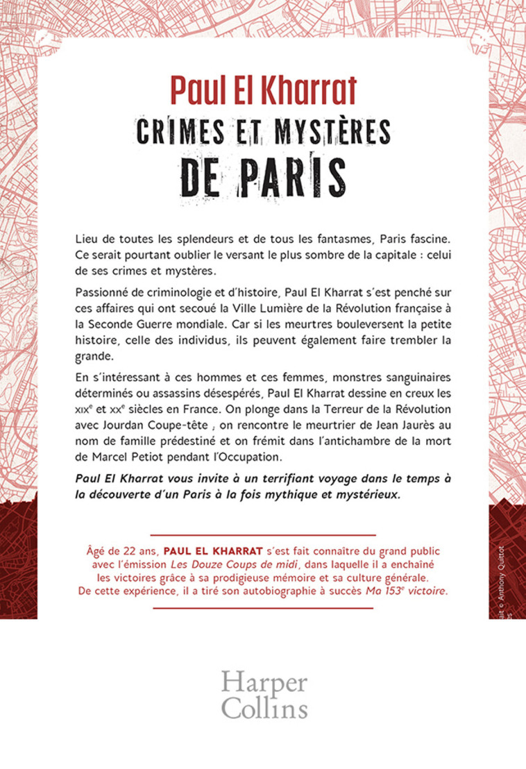 Crimes et mystères de Paris - Paul El Kharrat - HARPERCOLLINS