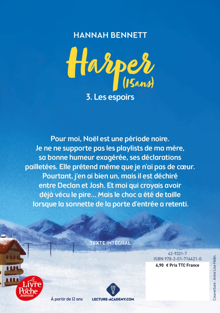 Harper (15 ans) - Tome 3 - Hannah Bennett - POCHE JEUNESSE