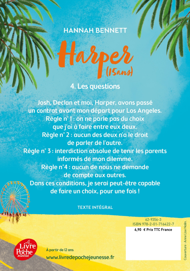 Harper (15 ans) - Tome 4 - Hannah Bennett - POCHE JEUNESSE