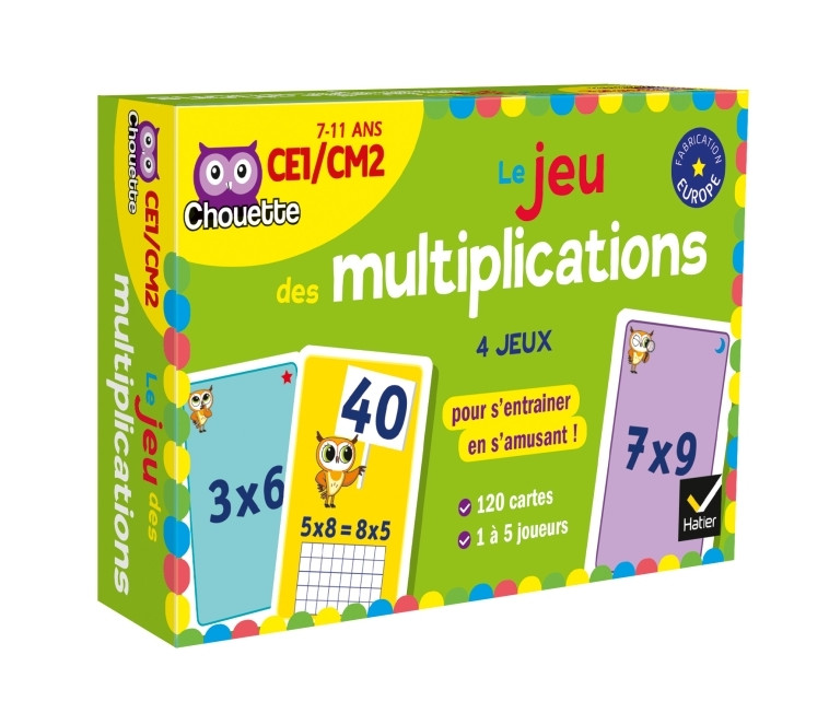 Chouette - Le jeu des multiplications CE1-CM2 - Lucie Domergue, Muriel Iribarne - HATIER