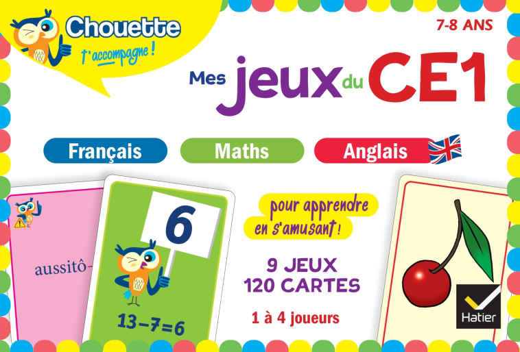 Chouette - Mes jeux du CE1 en français, maths, anglais -  Collectif - HATIER