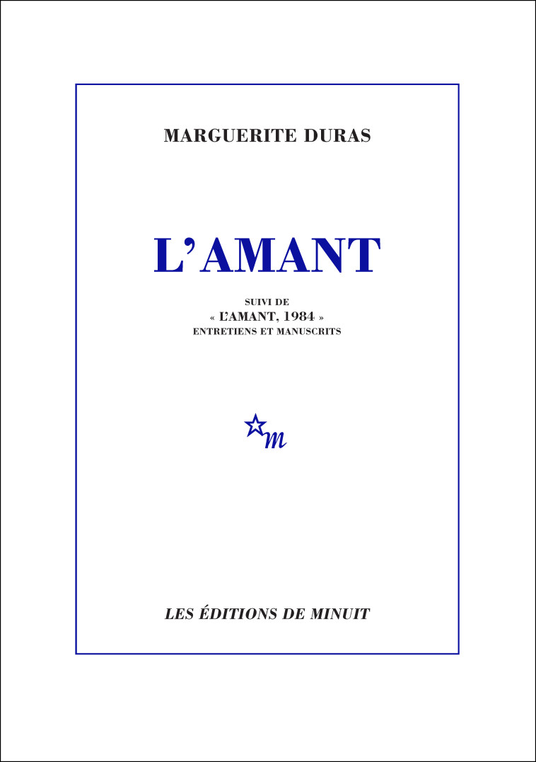 L'Amant (Édition Spéciale) - Marguerite Duras - MINUIT