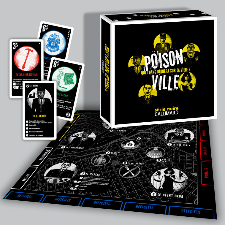 Poison Ville - Le jeu de la Série Noire -  NICOLAS BONNEFOY, Nicolas Bonnefoy - GALLIM LOISIRS