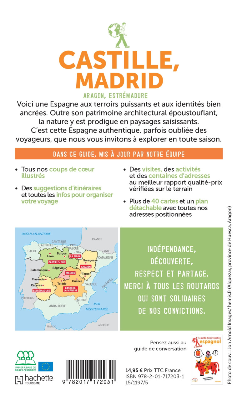 Guide du Routard Castille, Madrid 2022/23 -   - HACHETTE TOURI