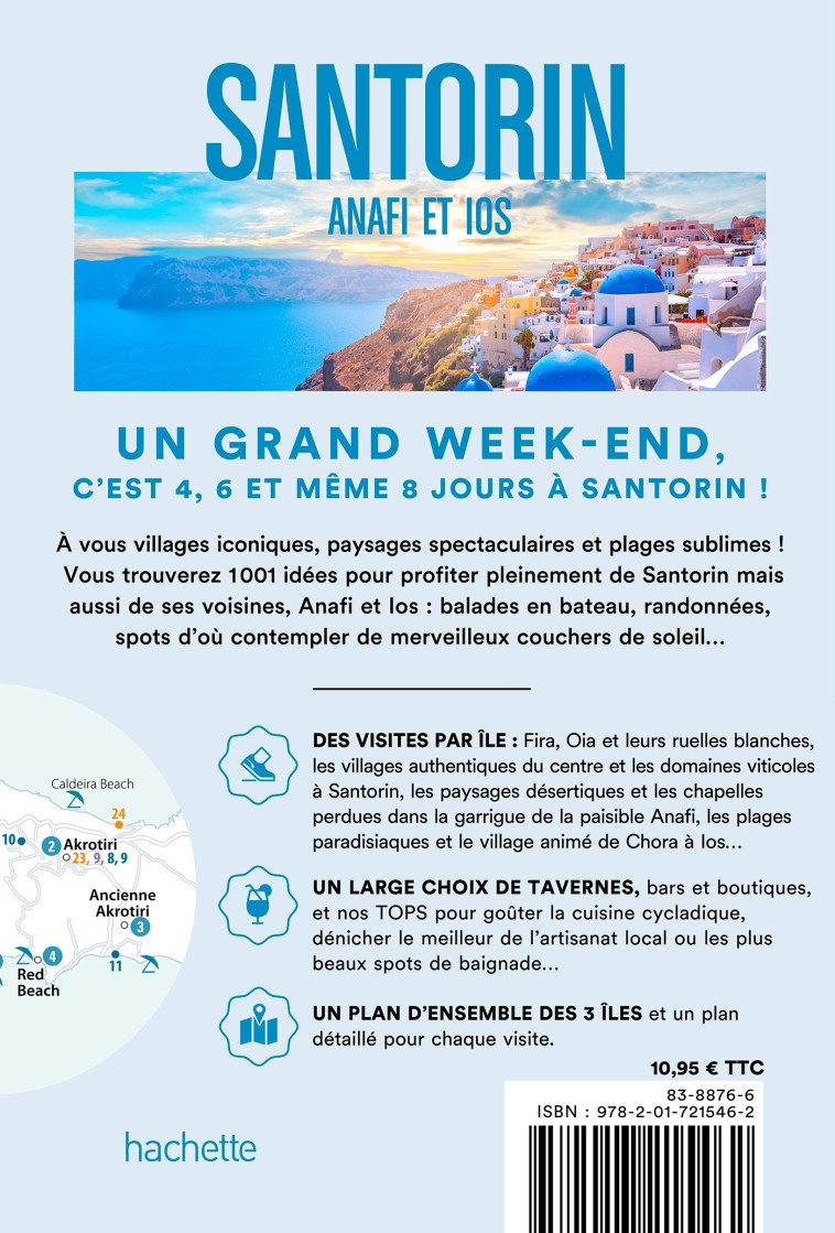 Santorin, Anafi, Ios Guide Un Grand Week-end -   - HACHETTE TOURI