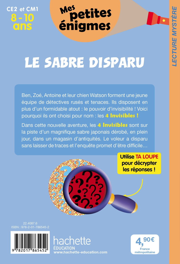 Le sabre disparu CE2 et CM1 - Cahier de vacances 2022 - Henriette Wich, Sophie Lamotte d'Argy - HACHETTE EDUC