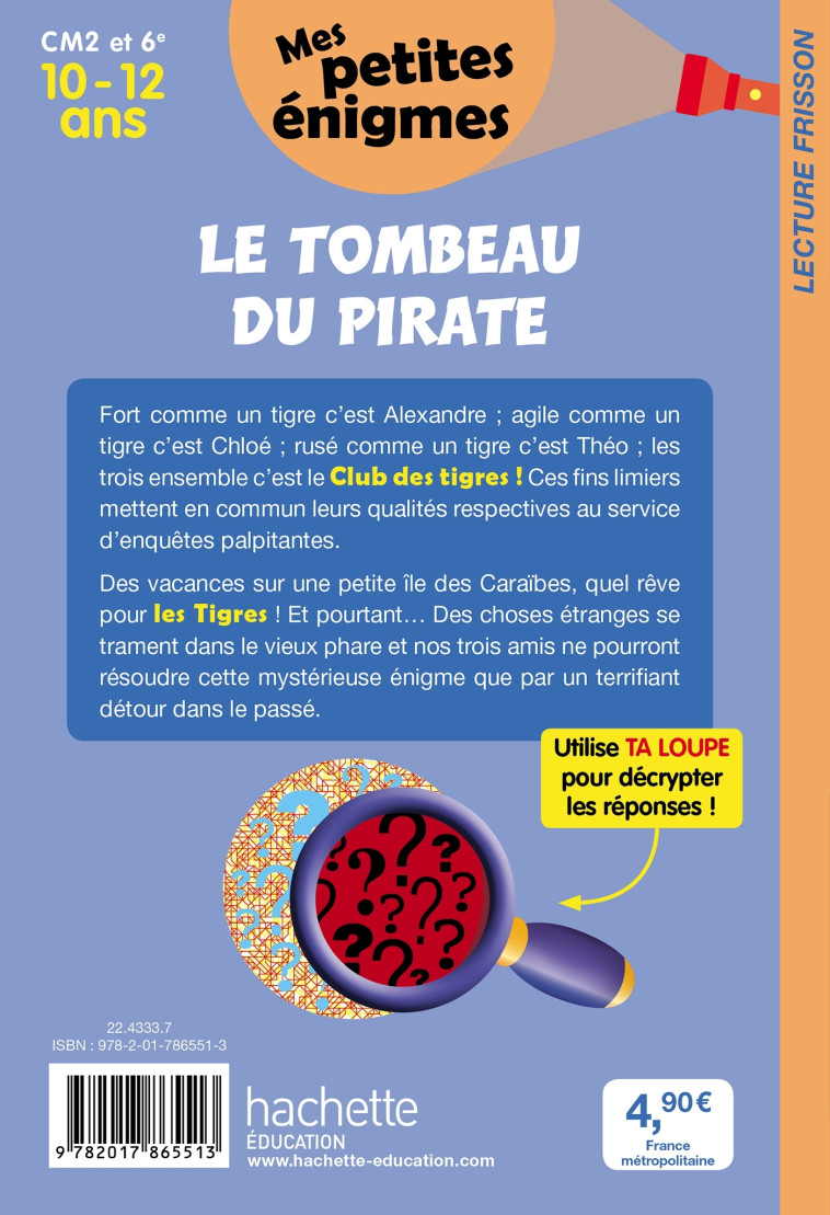 Le tombeau du pirate - Mes petites énigmes CM2 ET 6e - Cahier de vacances 2022 - XXX - HACHETTE EDUC