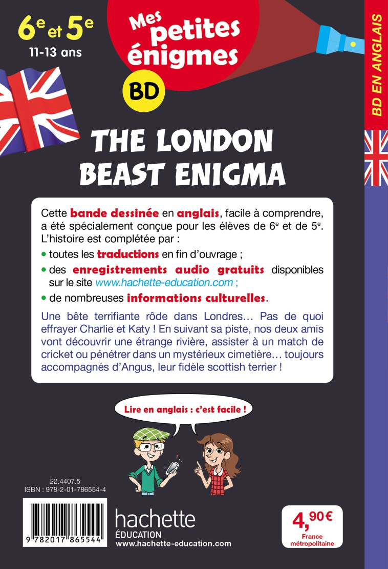 The London Beast Enigma - Mes petites énigmes 6e/5e - Cahier de vacances 2022 - Joanna Le May, Julien Flamand - HACHETTE EDUC