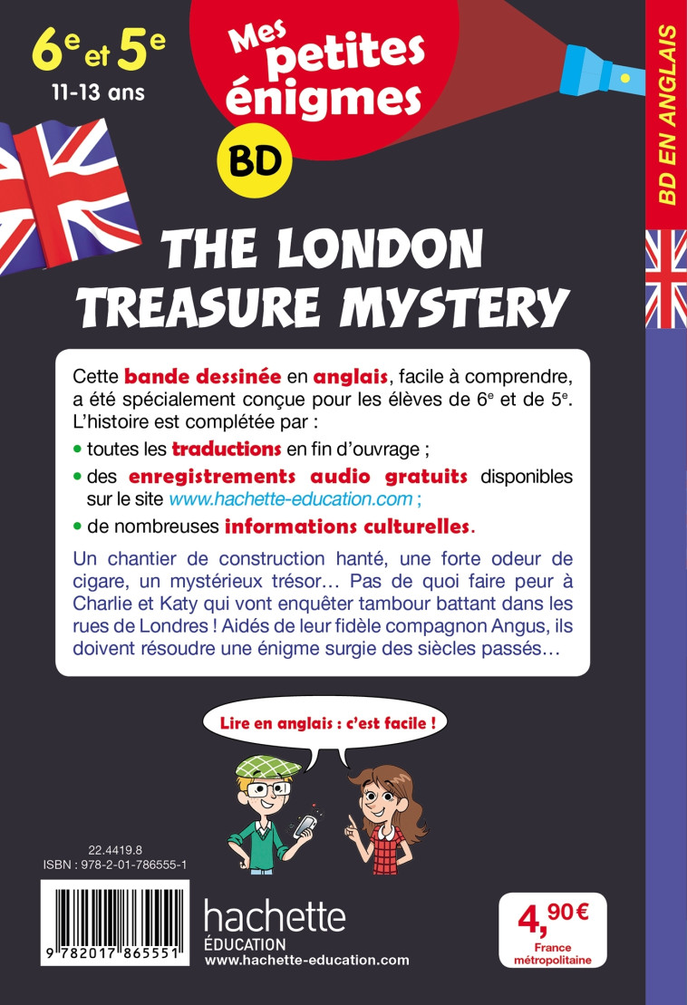 The London Treasure Mystery - Mes petites énigmes 6e/5e - Cahier de vacances 2022 - Joanna Le May - HACHETTE EDUC