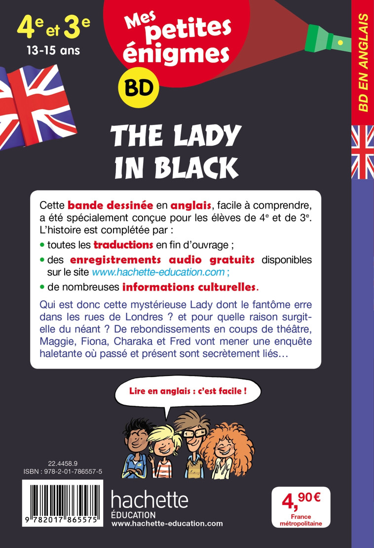 The Lady in black - Mes petites énigmes 4e/3e - Cahier de vacances 2022 - Joanna Le May - HACHETTE EDUC