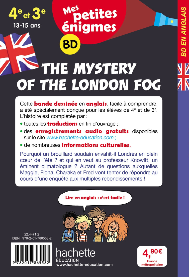 The Mystery of the London Fog - Mes petites énigmes 4e/3e - Cahier de vacances 2022 - Joanna Le May, Philippe De le Fuente - HACHETTE EDUC