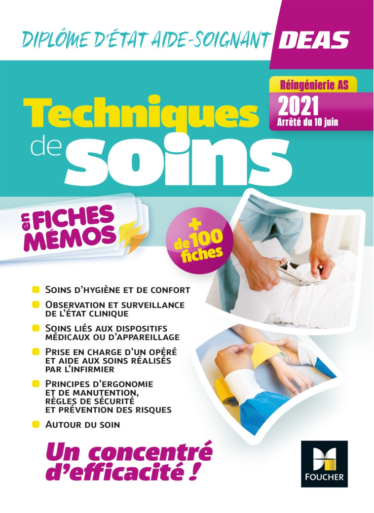 Techniques de soins en fiches mémos - DEAS 4e ed._Nouveau référentiel 2021 - Kamel Abbadi, Régine Tardy, Hayat Abbadi, Cindy Van Der Veen, Houriya Zaouch, Sylvie Corvisier-Tourneur, Jocelyn Garnier, Marlène Gratiot, Pauline Guillier, Emmanuelle Ruhier - F