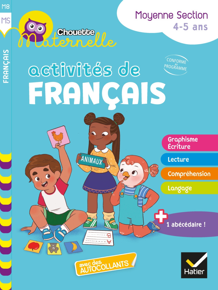 Chouette maternelle Activités de français Moyenne Section - Anthony Giroud, Isabelle Gunzburger, Buster Bone - HATIER