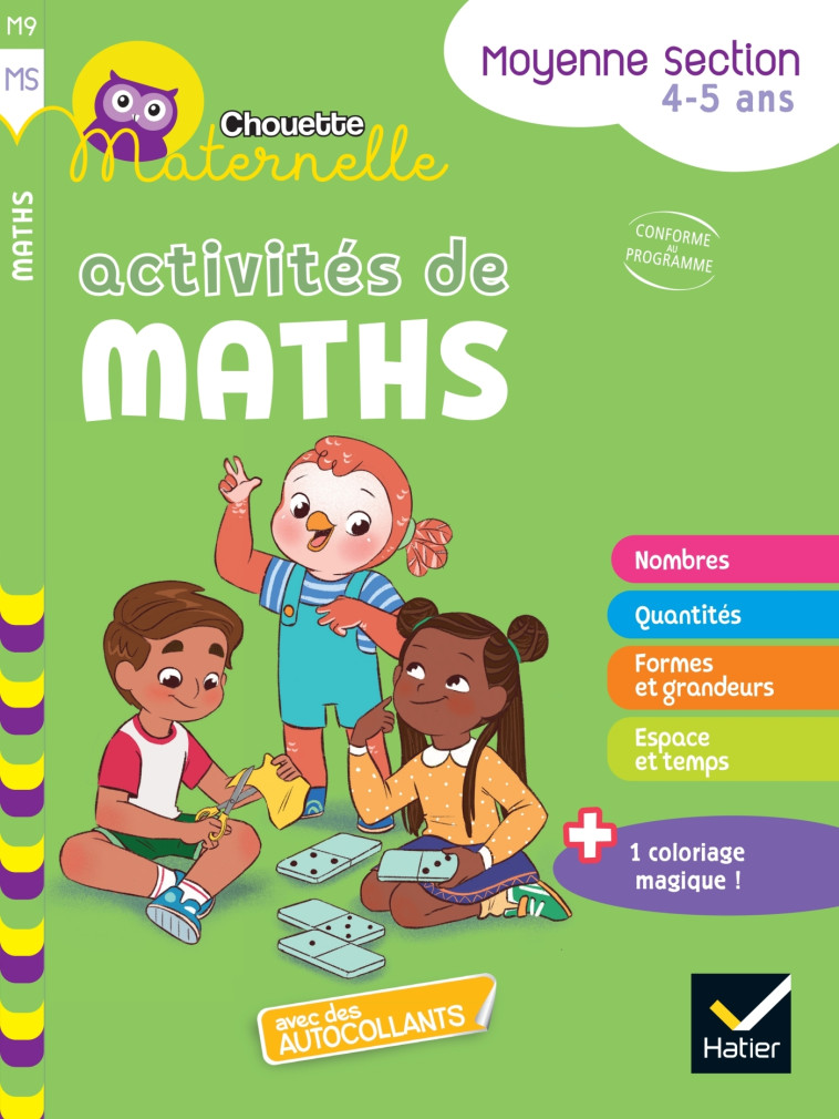 Chouette maternelle Activités de maths Moyenne Section - Florence Doutremepuich, Françoise Perraud, Marie Quentrec - HATIER