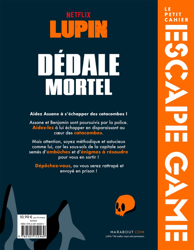 Escape game Lupin - Dédale mortel -   - MARABOUT