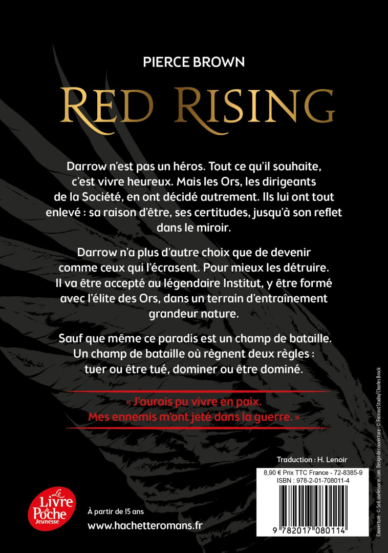 Red Rising - Tome 1 - Red Rising - Pierce Brown, H. Lenoir - POCHE JEUNESSE