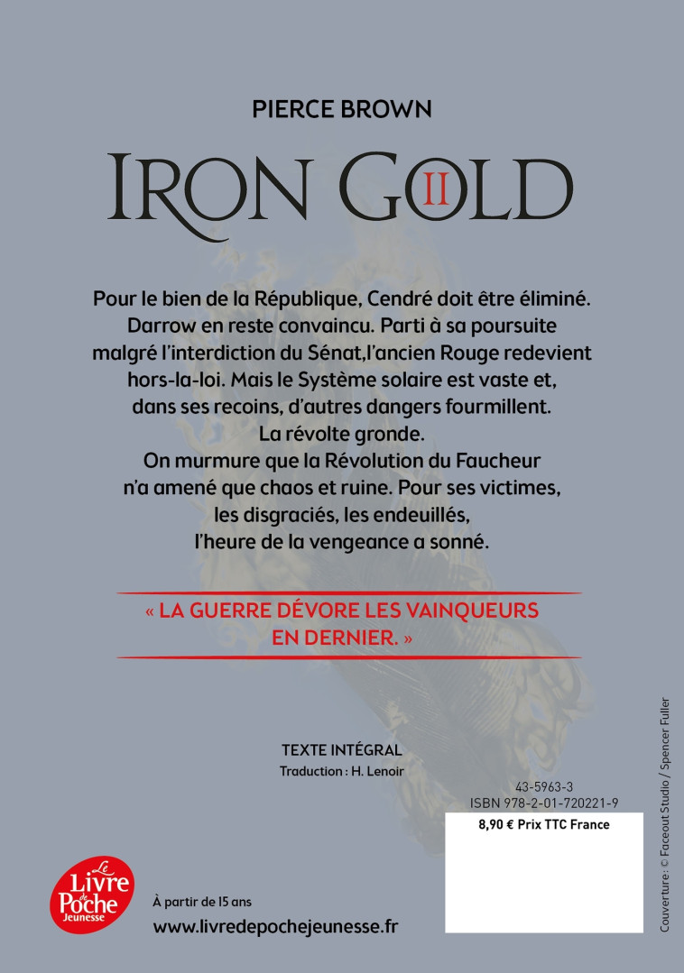 Red Rising - Livre 4 - Iron Gold - Partie 2 - H. Lenoir, Pierce Brown - POCHE JEUNESSE