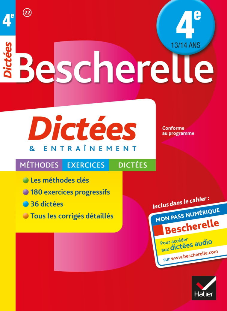 Bescherelle Dictées 4e - Ludivine Chataignon - HATIER