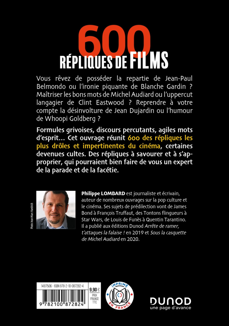 600 répliques de films - Philippe Lombard - DUNOD