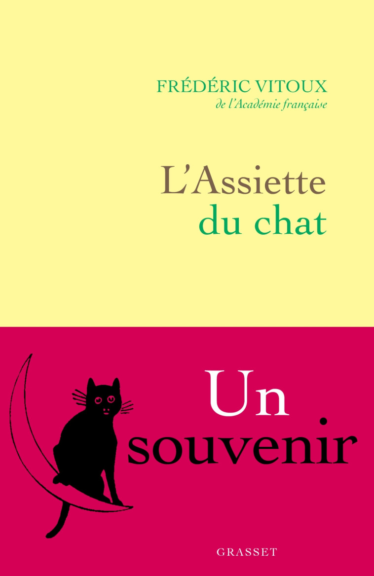 L'assiette du chat - Frédéric Vitoux - GRASSET