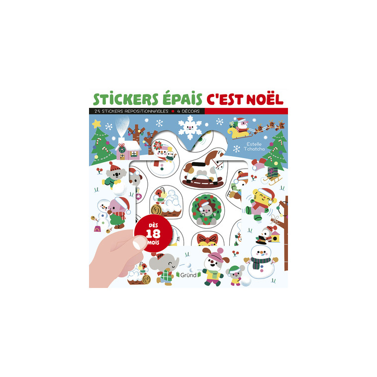 Stickers épais - C'est Noël - Estelle Tchatcha - GRUND