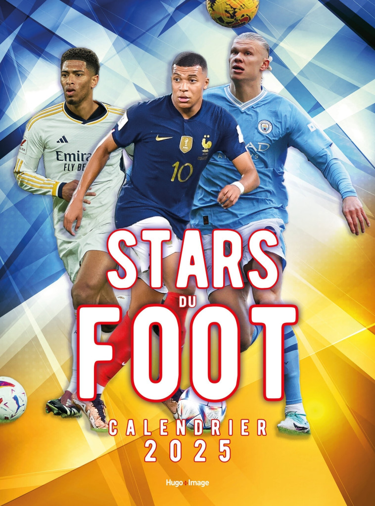 Calendrier mural stars du foot 2025 -   - HUGO IMAGE