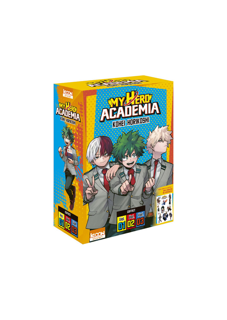 Coffret My Hero Academia vol. 1 à 3 - Kohei Horikoshi, David Le Quéré - KI-OON