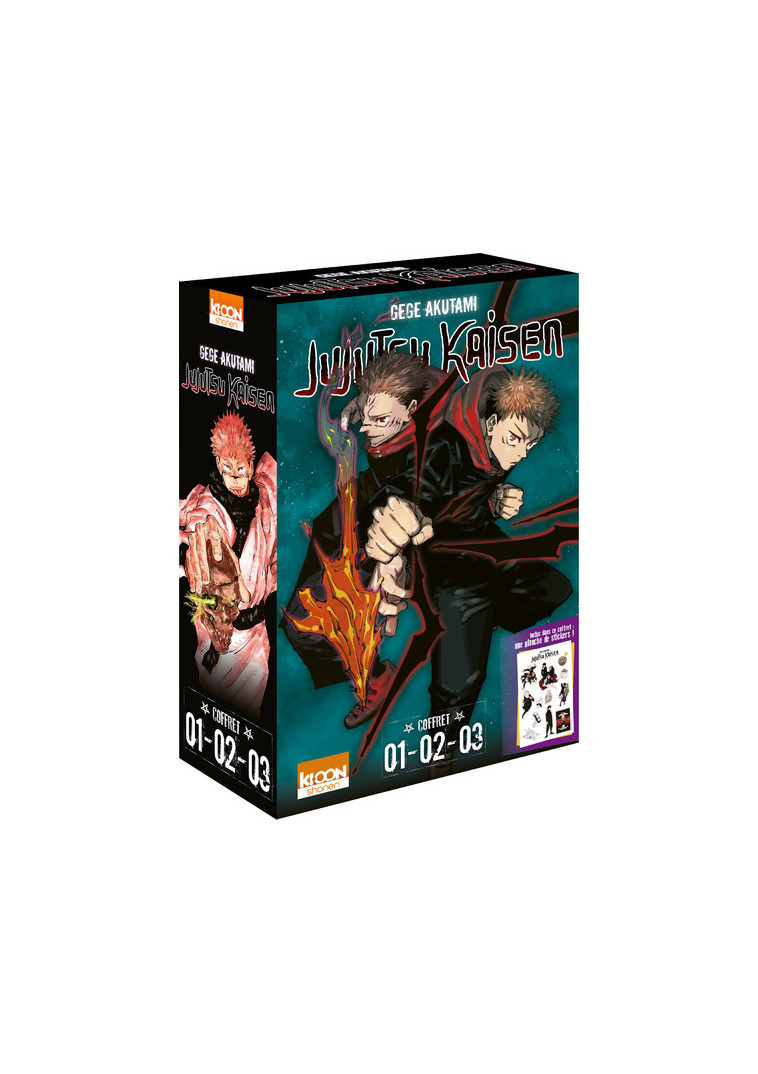 Coffret Jujutsu Kaisen vol. 1 à 3 - GEGE AKUTAMI, Fédoua Lamodière - KI-OON