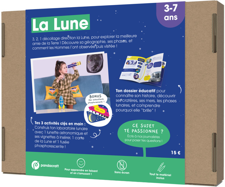 La Lune - Kit Pandacraft 3-7 ans - XXX - PANDACRAFT