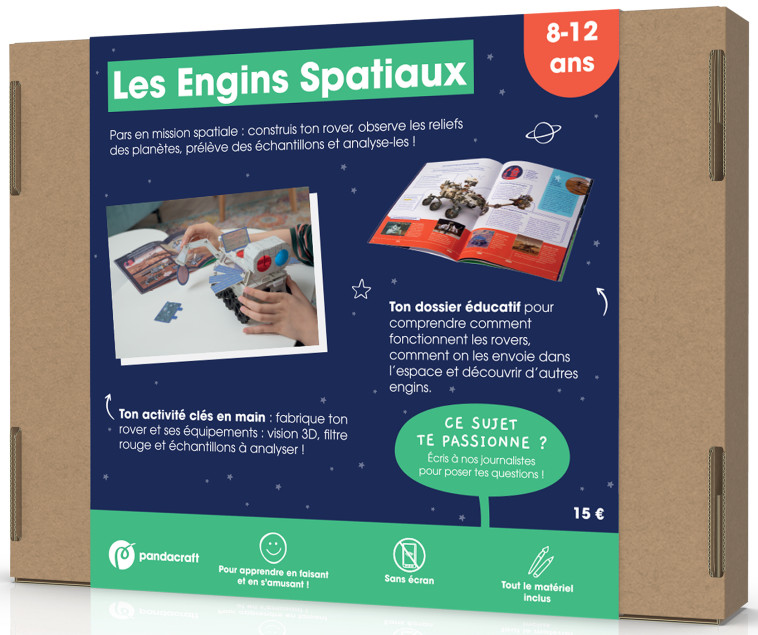 Les engins spatiaux - kit Pandacraft 8-12 ans - XXX - PANDACRAFT