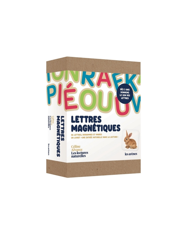 Coffret Lettres magnétiques - Céline Alvarez - Les lectures naturelles - Céline Alvarez - ARENES