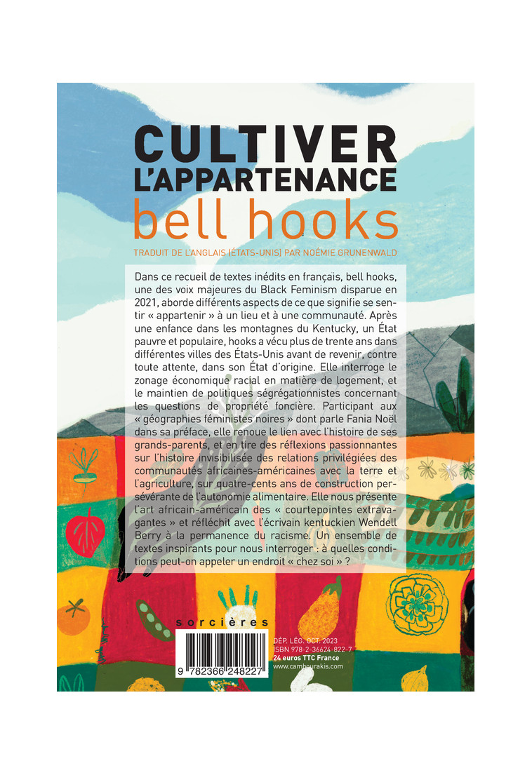 Cultiver l'appartenance - Bell Hooks, Fania Noël, Noémie Grunenwald, Isabelle Cambourakis - CAMBOURAKIS