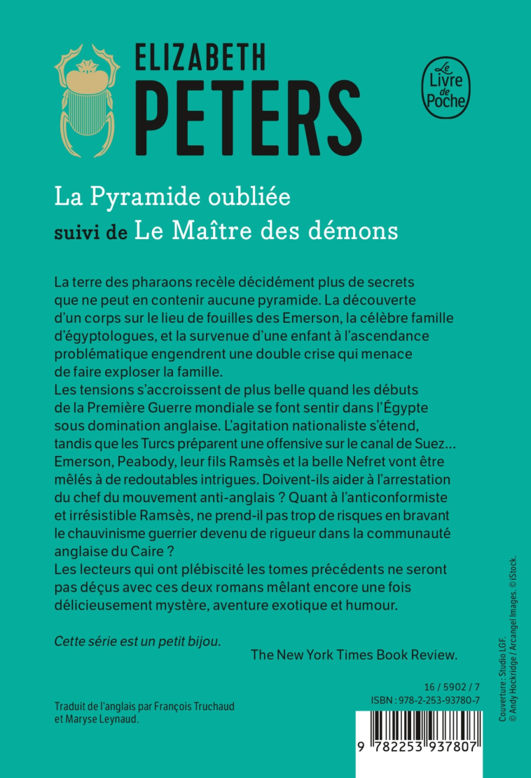 La Pyramide oubliée suivi de Le Maître des démons - Elizabeth Peters - LGF