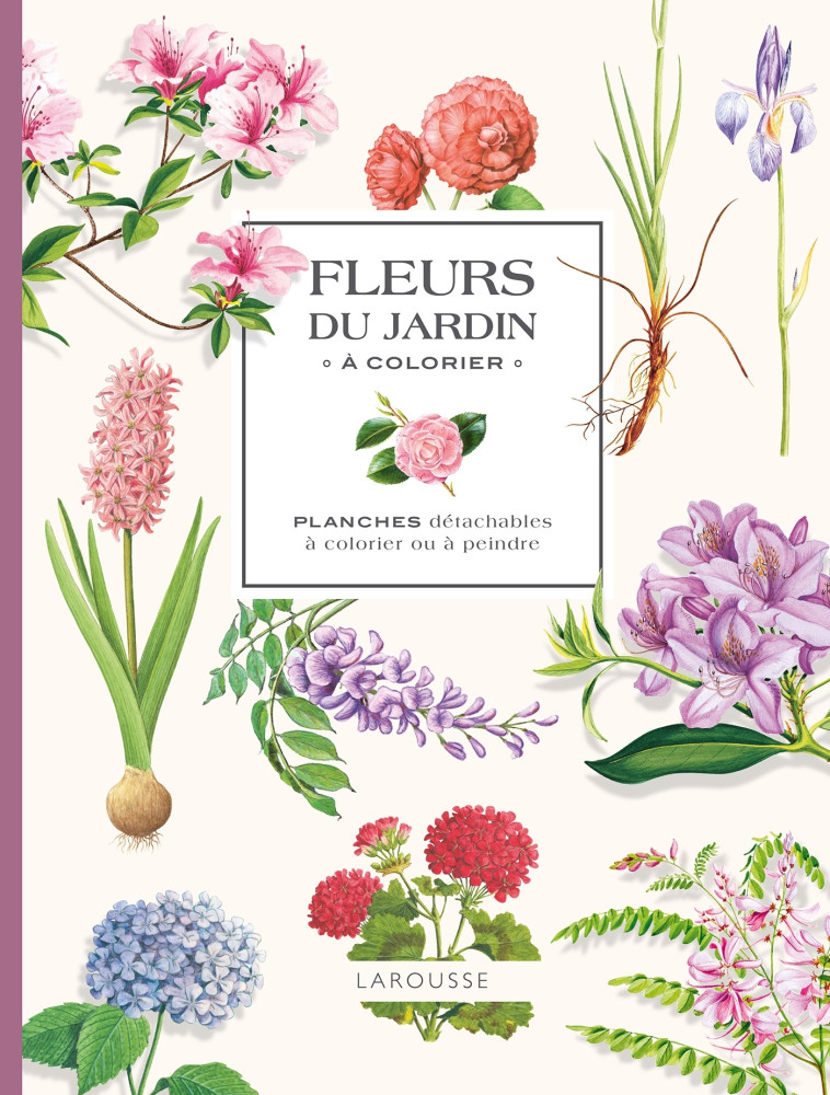 FLEURS DU JARDIN A COLORIER - XXX - LAROUSSE