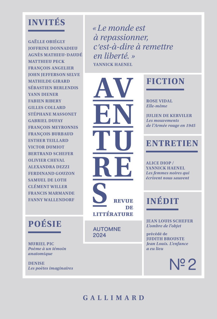 Revue Aventures -  Collectifs - GALLIMARD