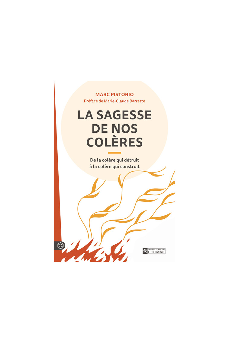 La sagesse de nos colères - De la colère qui détruit à la colère qui construit - Marc Pistorio, Marie-Claude Barrette - DE L HOMME