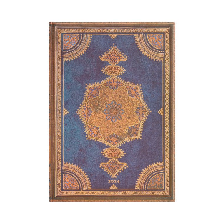 12 Mois 2024 Safavide Indigo  - Grand - Vertical - 160 p. - XXX - PAPERBLANKS