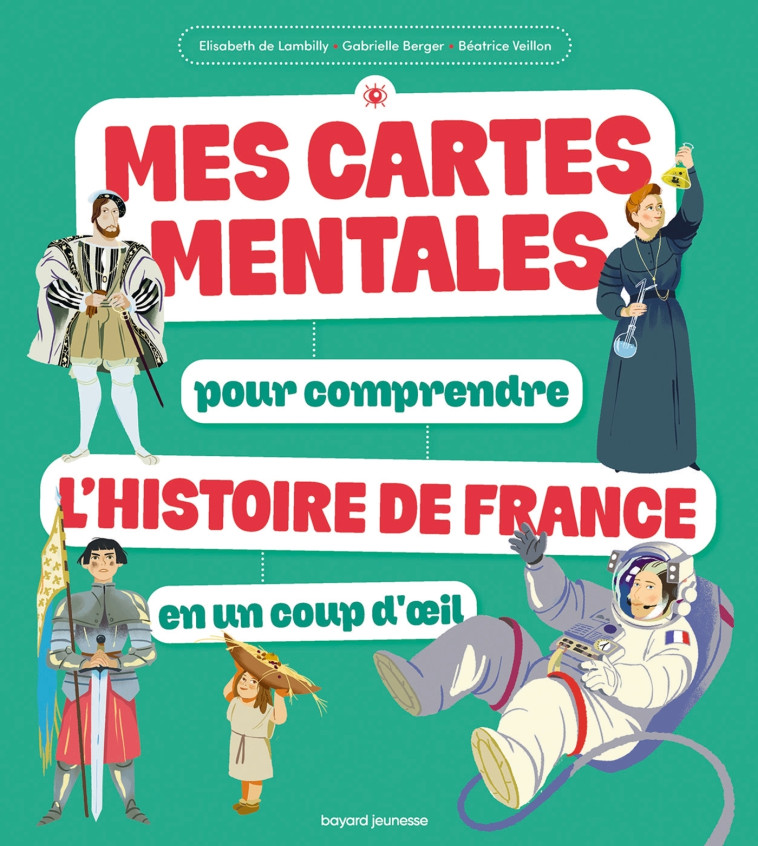 Mes cartes mentales pour comprendre l'Histoire de France en un coup d'oeil - Élisabeth LAMBILLY, Gabrielle Berger, Béatrice Veillon, Elisabeth de Lambilly - BAYARD JEUNESSE