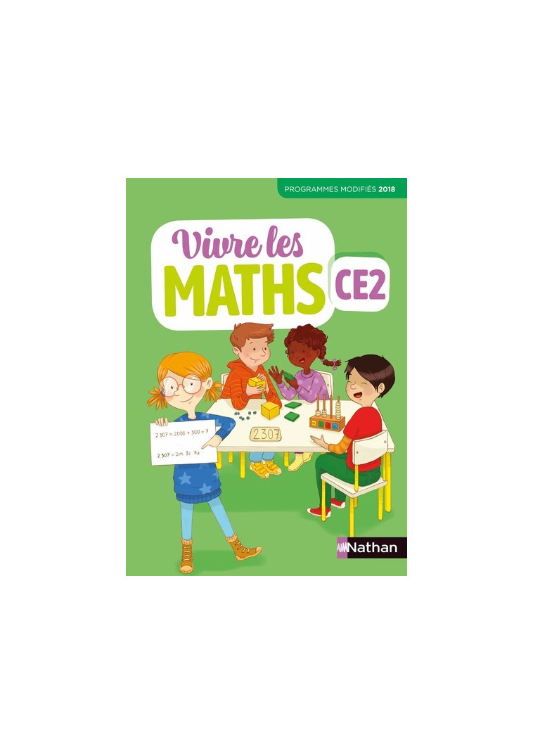 Vivre les Maths CE2 Fichier élève 2019 - Jacky Jardy, Jacqueline Jardy, Thierry Fayette, Loïc Rouy, Louis Corrieu - NATHAN