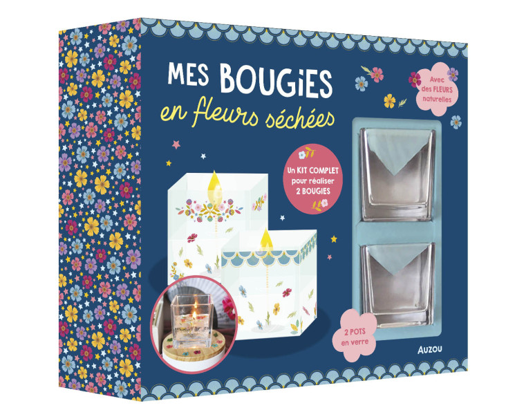 MES BOUGIES EN FLEURS SÉCHÉES - Maude Guesne, Maude Guesne - AUZOU