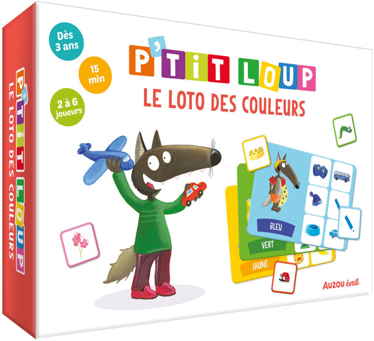 P'TITS JEUX - P'TIT LOUP - LE LOTO DES COULEURS - Orianne Lallemand, Éléonore THUILLIER - AUZOU