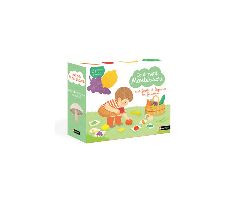 Coffret Fruits et légumes - Tout petit Montessori - Delphine Roubieu, Mizuho Fujisawa - NATHAN