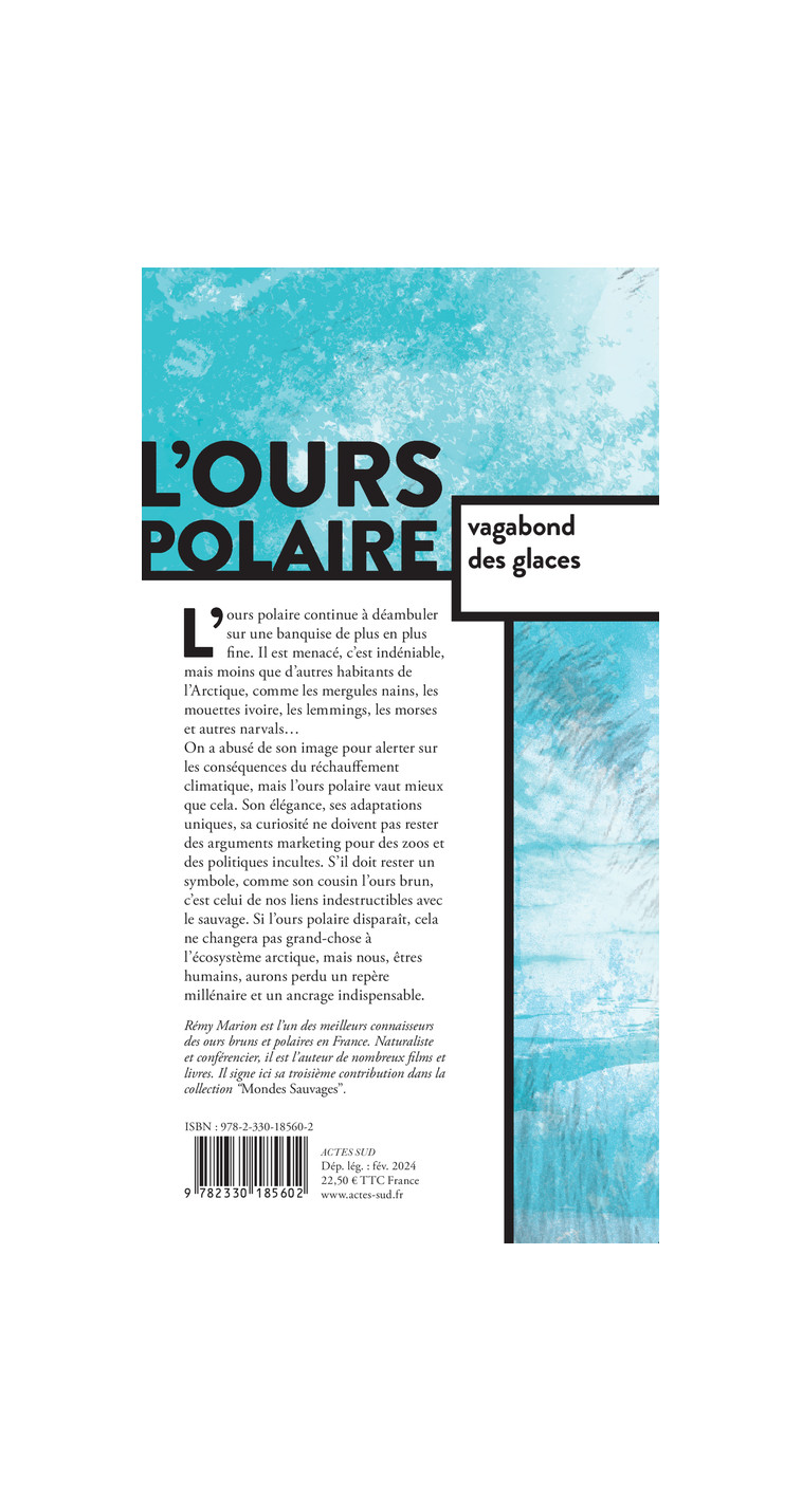 L'ours polaire, vagabond des glaces - Rémy Marion, Rick Bass, Rémy Marion - ACTES SUD